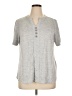 N Touch Gray Short Sleeve Henley Size XL - photo 1