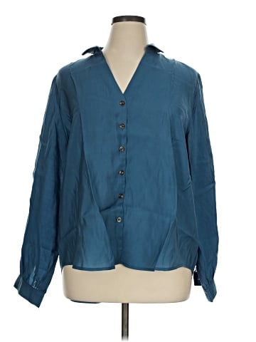 Never Fully Dressed Long Sleeve Blouse (view 1)