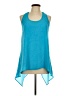 Studio Y 100% Polyester Teal Sleeveless Blouse Size L - photo 1