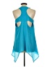Studio Y 100% Polyester Teal Sleeveless Blouse Size L - photo 2