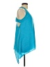 Studio Y 100% Polyester Teal Sleeveless Blouse Size L - photo 4