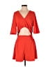 Glam Solid Red Romper Size L - photo 1