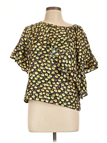 J.Crew Collection Short Sleeve Silk Top (view 1)