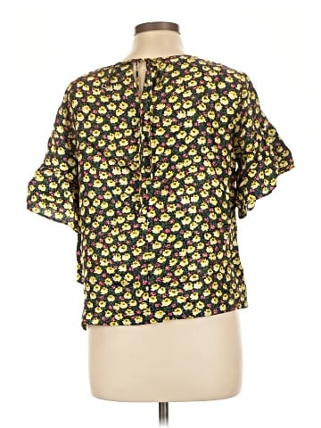 J.Crew Collection Short Sleeve Silk Top (view 2)