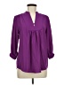 Brixon Ivy 100% Polyester Purple 3/4 Sleeve Blouse Size M - photo 1