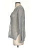 Nic + Zoe Metallic Silver Pullover Sweater Size XS - photo 5