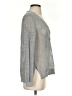 Nic + Zoe Metallic Silver Pullover Sweater Size XS - photo 4