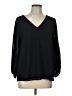 DAILYLOOK 100% Polyester Black Long Sleeve Blouse Size L - photo 1
