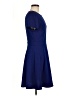 Elle Solid Blue Casual Dress Size M - photo 4
