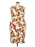 Rouge Print Ivory Cocktail Dress Size 3X - photo 1