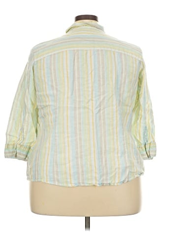 L.L.Bean 3/4 Sleeve Button-Down Shirt (view 2)