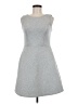 Paraphrase Solid Gray Casual Dress Size 6 - photo 1