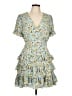 Lulus 100% Polyester Floral Blue Cocktail Dress Size XL - photo 1