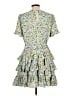 Lulus 100% Polyester Floral Blue Cocktail Dress Size XL - photo 2