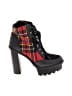 Jessica Simpson Plaid Black Ankle Boots Size 7 - photo 1
