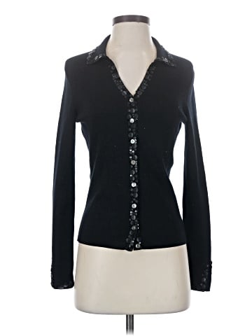 Neiman Marcus Silk Cardigan (view 1)