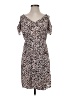 Libby Edelman Print Brown Casual Dress Size S - photo 1