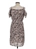 Libby Edelman Print Brown Casual Dress Size S - photo 2