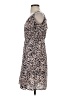 Libby Edelman Print Brown Casual Dress Size S - photo 5