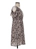 Libby Edelman Print Brown Casual Dress Size S - photo 4