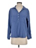 Chenault Blue Long Sleeve Blouse Size S - photo 1