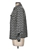 Notations Chevron-herringbone Silver Long Sleeve Blouse Size M - photo 5