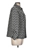 Notations Chevron-herringbone Silver Long Sleeve Blouse Size M - photo 4
