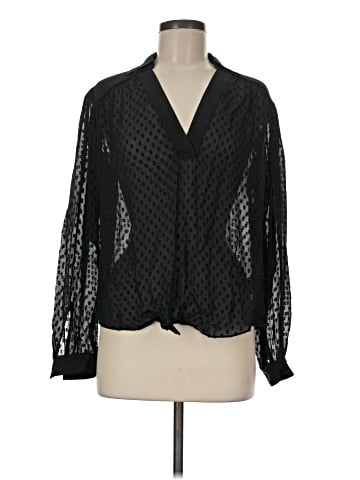 Madewell Long-Sleeve Popover Top (view 1)