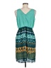 Mossimo Print Teal Cocktail Dress Size M - photo 2