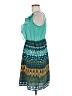 Mossimo Print Teal Cocktail Dress Size M - photo 5