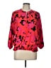 Allison Joy 100% Polyester Red 3/4 Sleeve Blouse Size L - photo 1