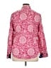 Ruby Rd. 100% Cotton Floral Pink Long Sleeve Blouse Size 14 - photo 2
