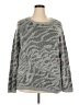 Grace Elements Animal Print Gray Pullover Sweater Size 2X - photo 1
