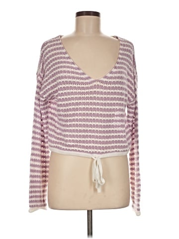 Pink Rose Pullover Sweater (view 1)