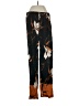 Monaco 100% Viscose Print Black Casual Pants Size 2 - photo 1