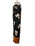 Monaco 100% Viscose Print Black Casual Pants Size 2 - photo 5