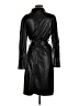 Dolce Cabo 100% Polyurethane Black Trenchcoat Size M - photo 2