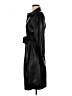 Dolce Cabo 100% Polyurethane Black Trenchcoat Size M - photo 5