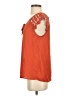 Lily White Orange Short Sleeve Top Size S - photo 5