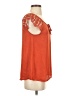 Lily White Orange Short Sleeve Top Size S - photo 4