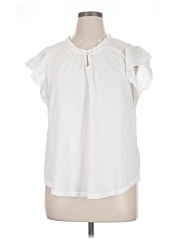 Lauren by Ralph Lauren Short Sleeve Blouse (view 1)