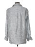Grayson 100% Linen Polka Dots Silver Long Sleeve Blouse Size Lg (4) - photo 2