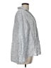 Grayson 100% Linen Polka Dots Silver Long Sleeve Blouse Size Lg (4) - photo 4