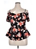 Charlotte Russe Black Short Sleeve Top Size 1X - photo 1