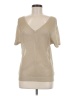 Studio Y Tan Short Sleeve Top Size M - photo 1