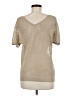 Studio Y Tan Short Sleeve Top Size M - photo 2