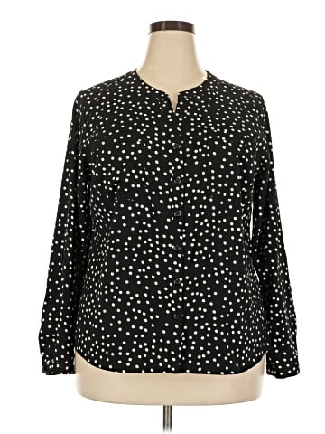 Notations Long Sleeve Blouse (view 1)