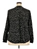 Notations Polka Dots Black Long Sleeve Blouse Size 2X - photo 2