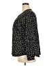 Notations Polka Dots Black Long Sleeve Blouse Size 2X - photo 5