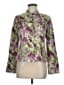 Christopher & Banks Floral Purple Jacket Size M - photo 1